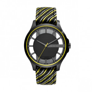Bracelet de montre Armani Exchange AX2402 Cuir/Textile Multicolore 22mm
