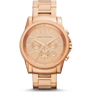 Bracelet de montre Armani Exchange AX2502 Acier inoxydable Rosé 22mm