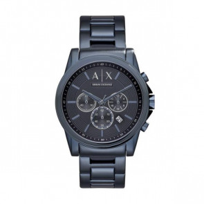 Bracelet de montre AX2512 Acier Bleu 22mm