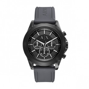 Bracelet de montre Armani Exchange AX2609 Silicone Gris 22mm