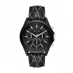 Bracelet de montre Armani Exchange AX2628 Cuir Noir 22mm