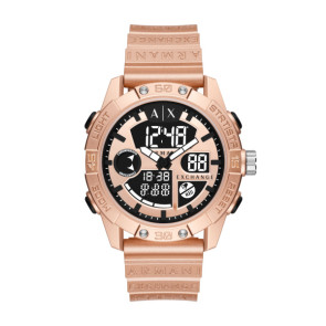 Bracelet de montre Armani AX2967 Caoutchouc Rosé 24mm