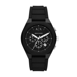 Bracelet de montre Armani AX4161 Caoutchouc Noir