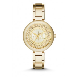 Bracelet de montre Armani Exchange AX4221 Acier Plaqué or 7mm