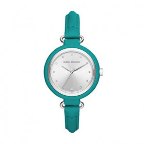 Bracelet de montre Armani Exchange AX4234 Cuir Turquoise 12mm