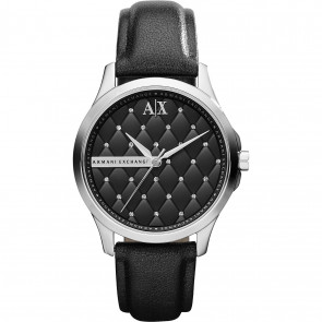 Bracelet de montre Armani Exchange AX5204 Cuir Noir 18mm