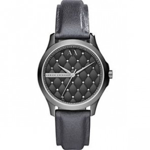 Bracelet de montre Armani Exchange AX5214 Cuir Noir 18mm