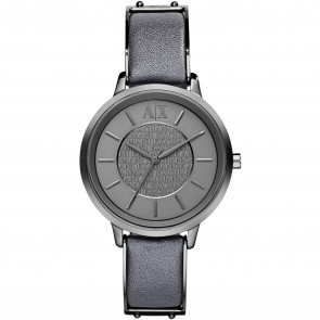 Bracelet de montre Armani Exchange AX5308 Cuir Gris 16mm