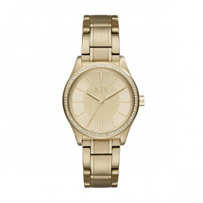 Bracelet de montre Armani Exchange AX5441 Acier Plaqué or 18mm