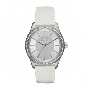 Bracelet de montre AX5445 Cuir Blanc 18mm