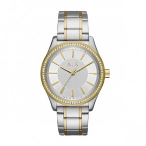 Bracelet de montre Armani Exchange AX5446 Acier inoxydable Bicolore 18mm