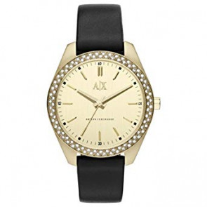Bracelet de montre Armani Exchange AX5507 Cuir Noir 16mm