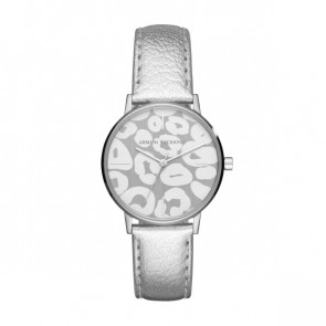 Bracelet de montre Armani Exchange AX5539 Cuir Gris 18mm