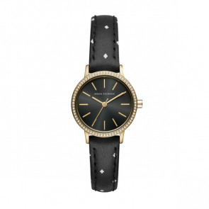 Bracelet de montre Armani Exchange AX5543 Cuir Noir 14mm