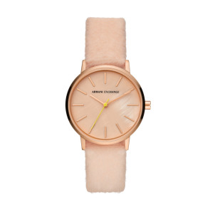 Bracelet de montre Armani AX5569 Cuir/Textile Rose 18mm