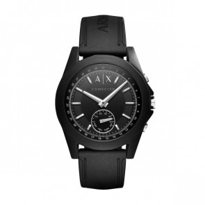 Bracelet de montre Armani Exchange AXT1001 Silicone Noir 22mm