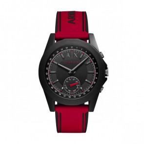 Bracelet de montre Armani Exchange AXT1005 Caoutchouc Rouge 22mm
