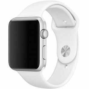Bracelet de montre Montre intelligente Universel App.watch.7-8.le.09 Silicone Blanc 34mm