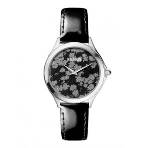 Bracelet de montre Balmain B47913265 / 1732525 Cuir Noir 16mm
