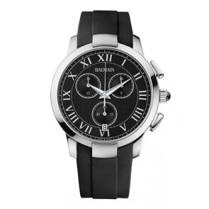 Bracelet de montre Balmain B53613262 Caoutchouc Noir