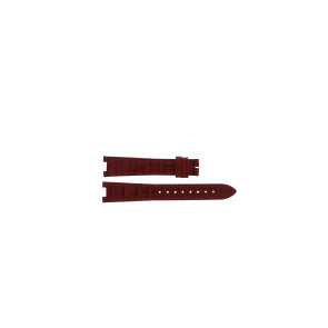 Bracelet de montre Balmain B81344212 Cuir Rouge 16mm