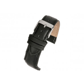 Bracelet de montre Universel 100PZW-12MM Cuir Noir 12mm