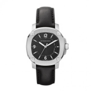 Bracelet de montre Burberry BBY1501 Cuir Noir 18mm