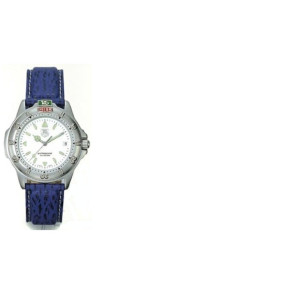 Bracelet de montre Tag Heuer WF2110-K / BC0527 Cuir Bleu 19mm