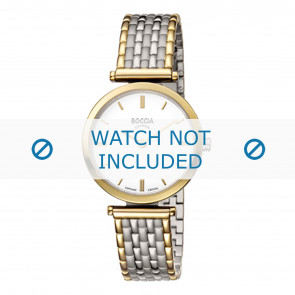 Bracelet de montre Boccia 3253-05 Titane Bicolore 14mm