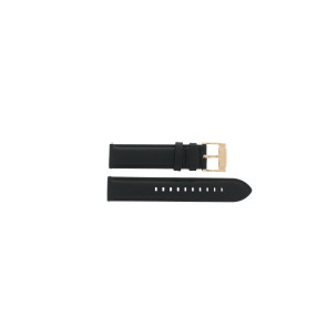 Bracelet de montre Fossil BQ1008 / RHETT Cuir Noir 20mm