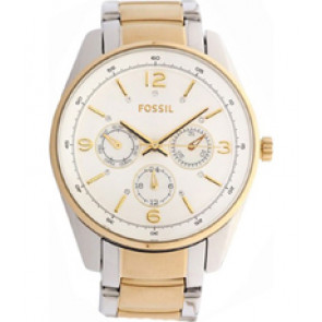 Bracelet de montre Fossil BQ1072 Acier inoxydable Bicolore 20mm