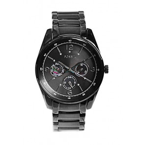 Bracelet de montre Fossil BQ1122 Acier Noir 20mm
