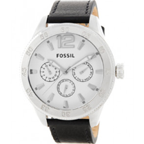 Bracelet de montre Fossil BQ1162 Cuir Noir 22mm