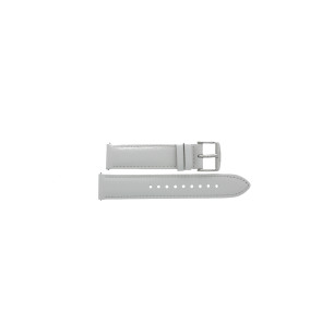 Bracelet de montre Fossil BQ1219 Cuir Blanc 18mm