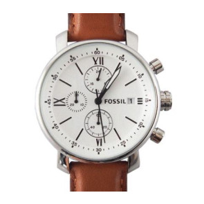 Bracelet de montre Fossil BQ2006 Cuir Cognac 20mm