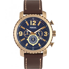 Bracelet de montre Fossil BQ2102 Cuir Brun 24mm