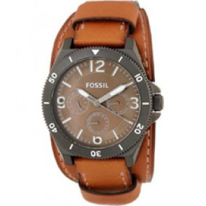 Bracelet de montre Fossil BQ2115 Cuir Brun 22mm