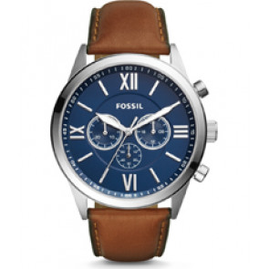 Bracelet de montre Fossil BQ2125 Cuir Brun 26mm