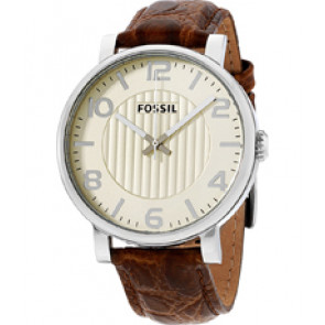 Bracelet de montre Fossil BQ2249 Cuir Brun 20mm