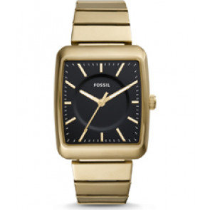 Bracelet de montre Fossil BQ2353 Acier inoxydable Plaqué or 20mm