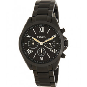 Bracelet de montre Fossil BQ3032 Acier inoxydable Noir 18mm