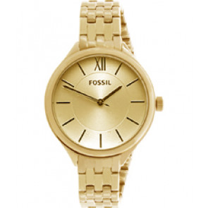 Bracelet de montre Fossil BQ3050 Acier inoxydable Plaqué or 14mm