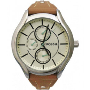 Bracelet de montre Fossil BQ3090 Cuir Brun 18mm