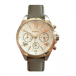 Fossil bracelet de montre BQ3119 Cuir Gris + coutures grises