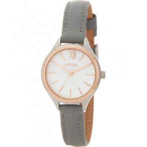 Bracelet de montre Fossil BQ3135 Cuir Gris 10mm