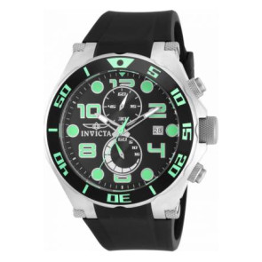 Bracelet de montre Invicta 15394.01 Caoutchouc Noir