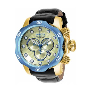 Bracelet de montre Invicta 16682.01 / 18301.01 Cuir Noir