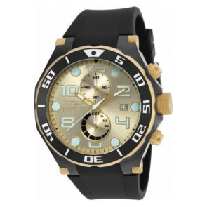 Bracelet de montre Invicta 17815.01 Caoutchouc Noir