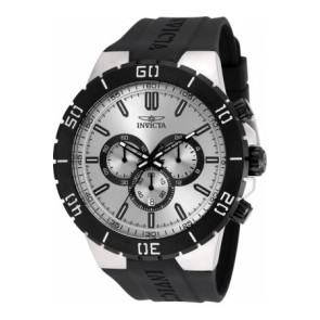 Bracelet de montre Invicta 19196.01 Caoutchouc Noir