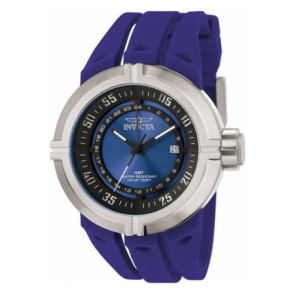 Bracelet de montre Invicta 0833.01 Caoutchouc Bleu